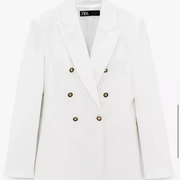 NWT ZARA DOUBLE BREASTED BALMAIN STYLE BLAZER - Picture 7 of 11